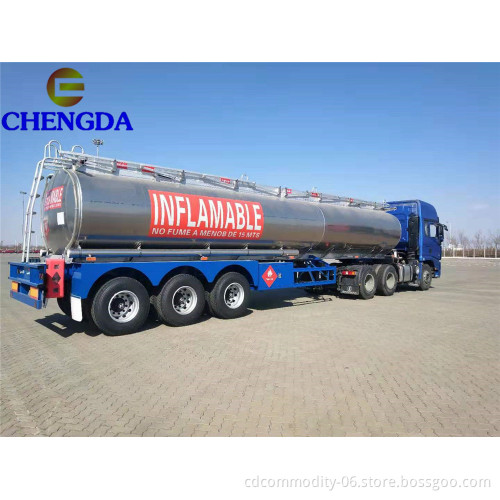 Serbatoio diesel in alluminio 40000 45000 litri 5 compartimenti rimorchio per le petroliere a olio